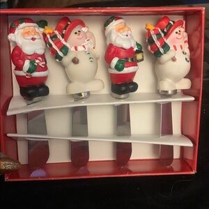 Festive Santa and Snowman Spreaders